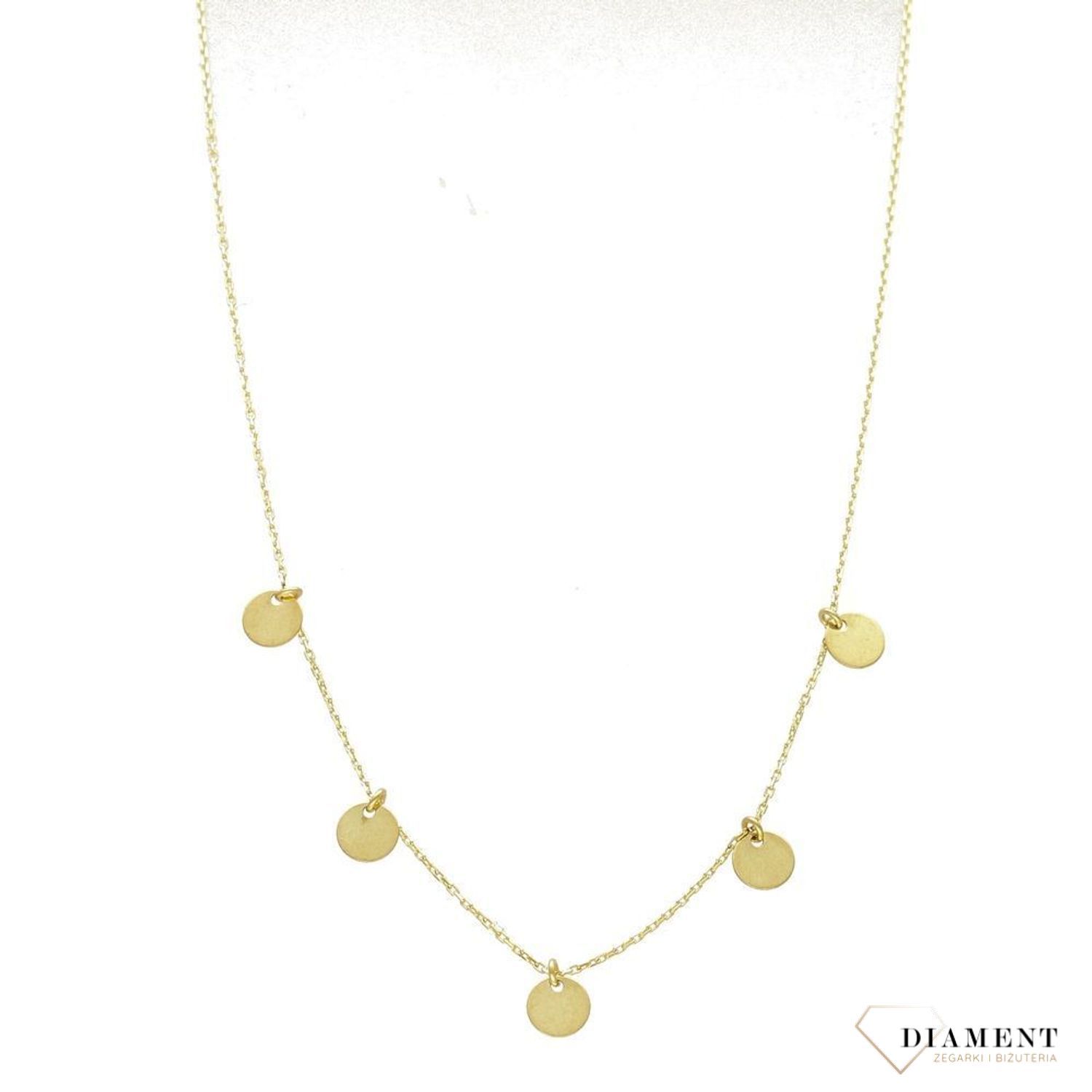 Naszyjnik złota celebrytka z kółkami wykonana z wysokiej jakości żółtego złota będzie idealnym dopełnieniem kobiecych stylizacji. Zapraszamy! (2).jpg